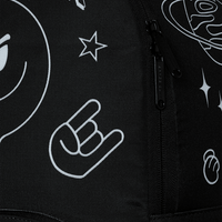 SPACE JUNK BW MINIMALIST LINEART BACKPACK