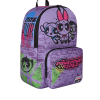 SPACE JUNK POWERPUFF GIRLS BRICK WALL BACKPACK