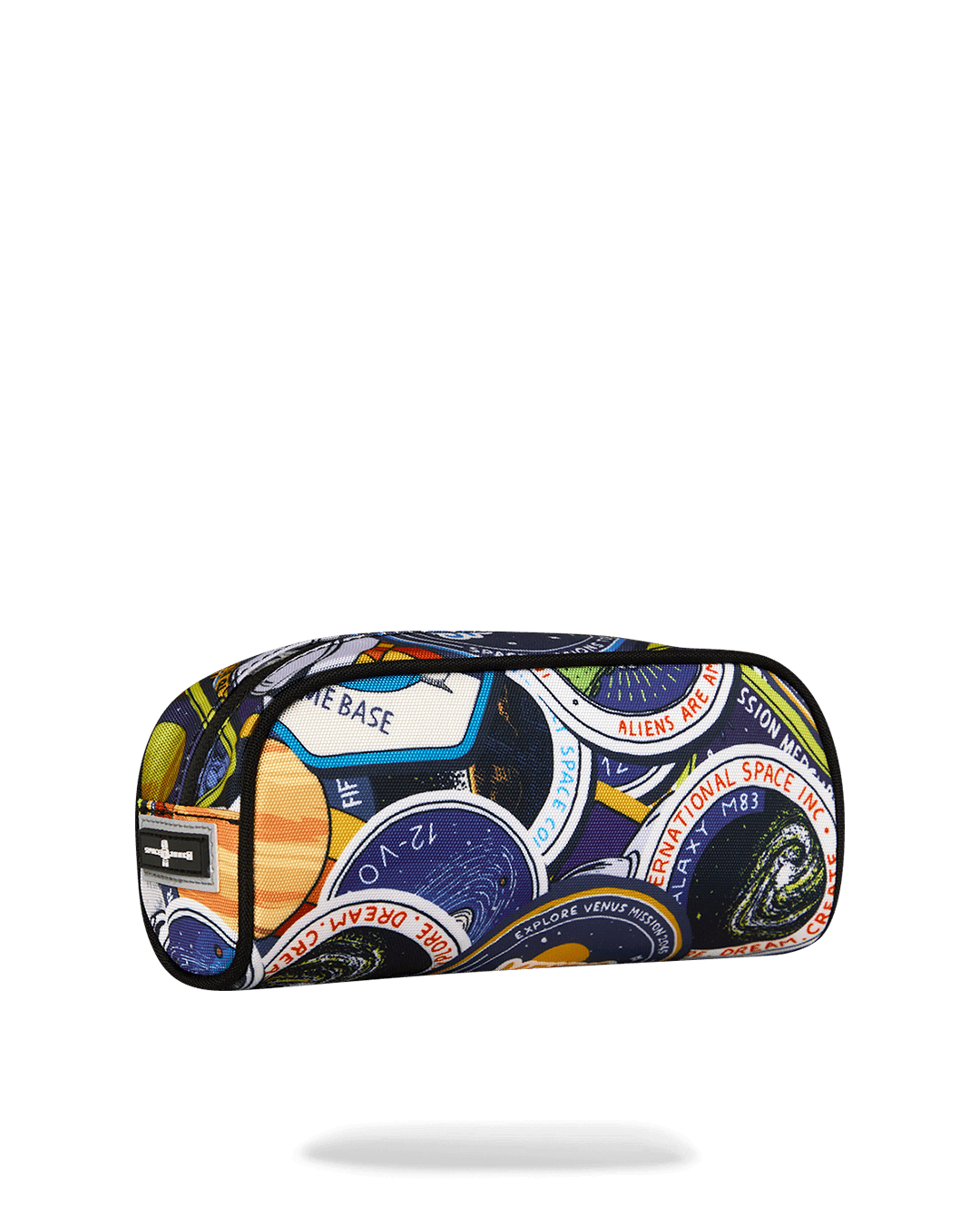 SPACE JUNK PATCHES PENCIL CASE