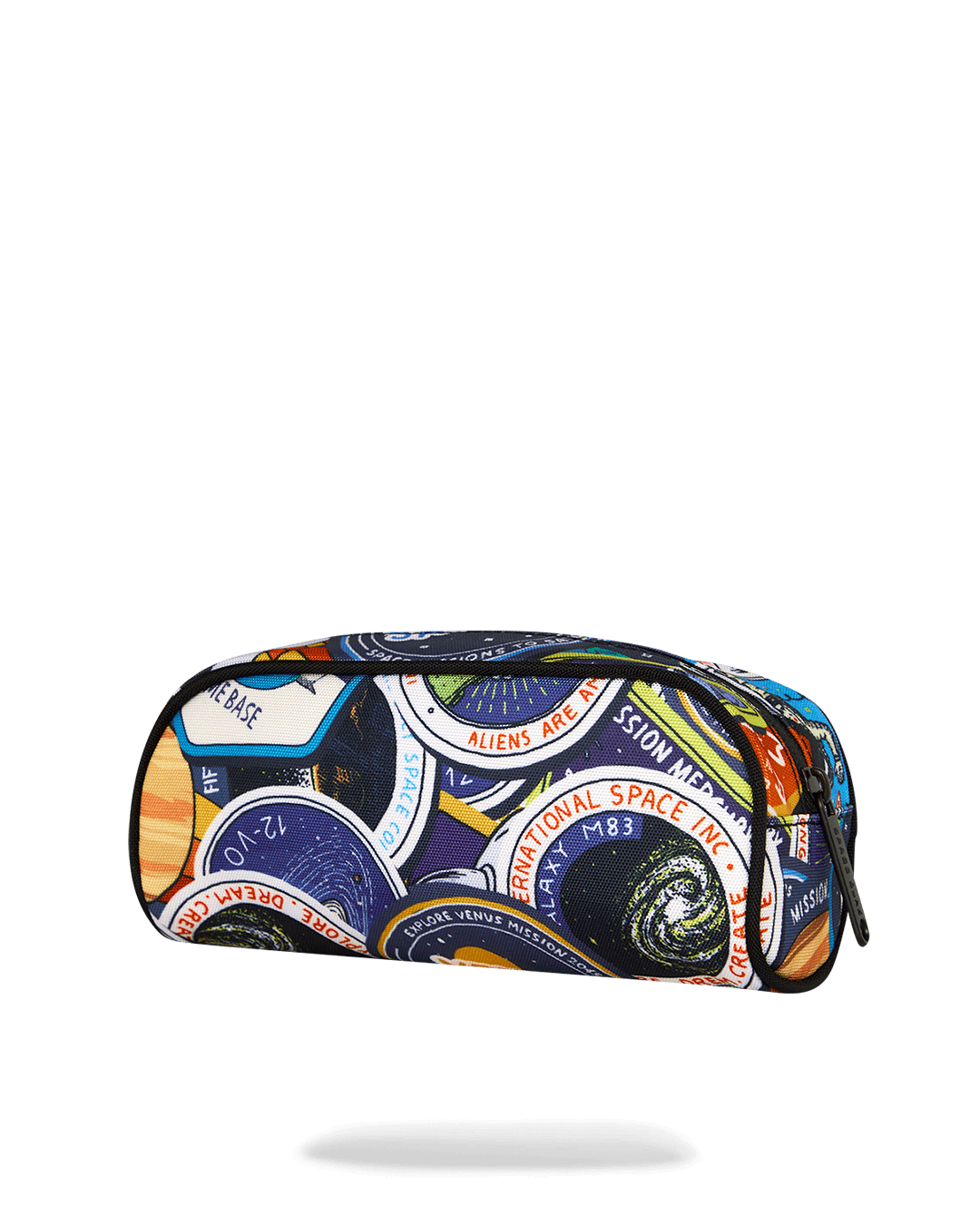 SPACE JUNK PATCHES PENCIL CASE