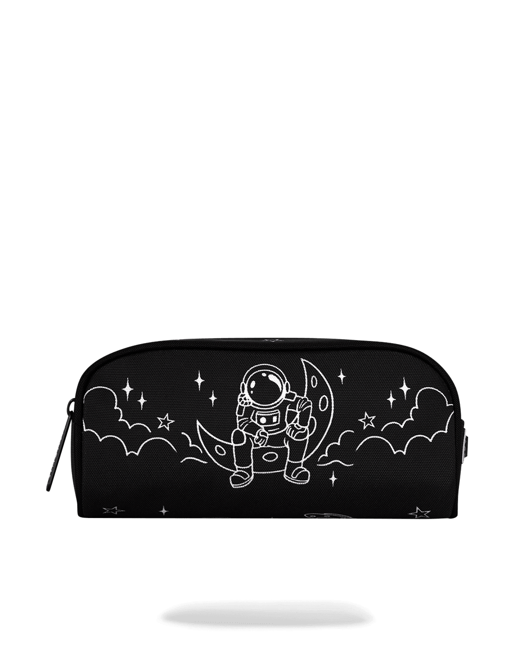 SPACE JUNK BW MINIMALIST LINEART PENCIL CASE