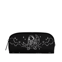 SPACE JUNK BW MINIMALIST LINEART PENCIL CASE