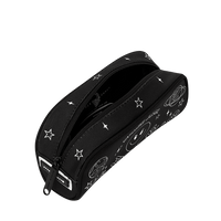 SPACE JUNK BW MINIMALIST LINEART PENCIL CASE