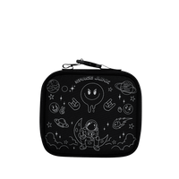 SPACE JUNK BW MINIMALIST LINEART LUNCH BOX