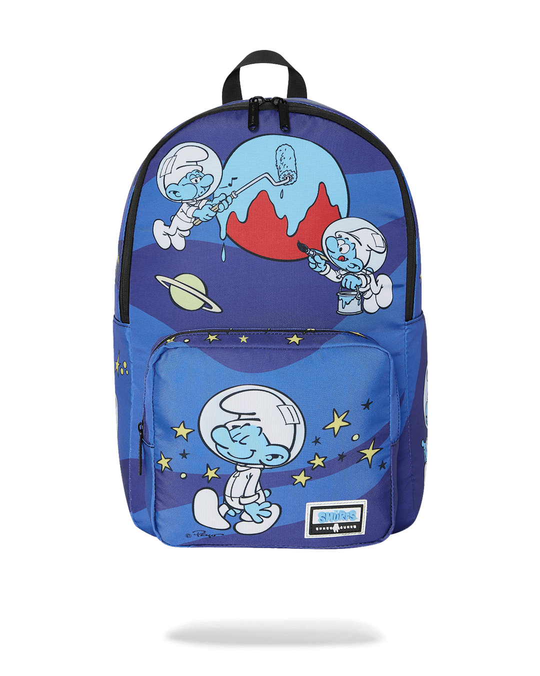 SPACE JUNK SMURFS PAINTING PLANETS BACKPACK