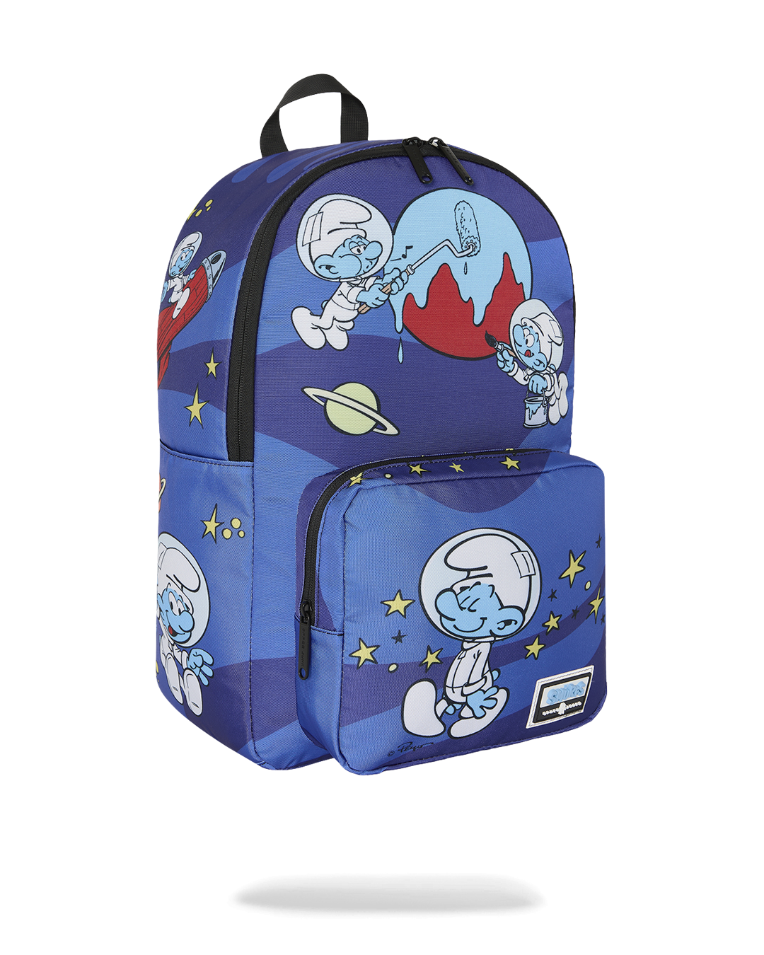 SPACE JUNK SMURFS PAINTING PLANETS BACKPACK