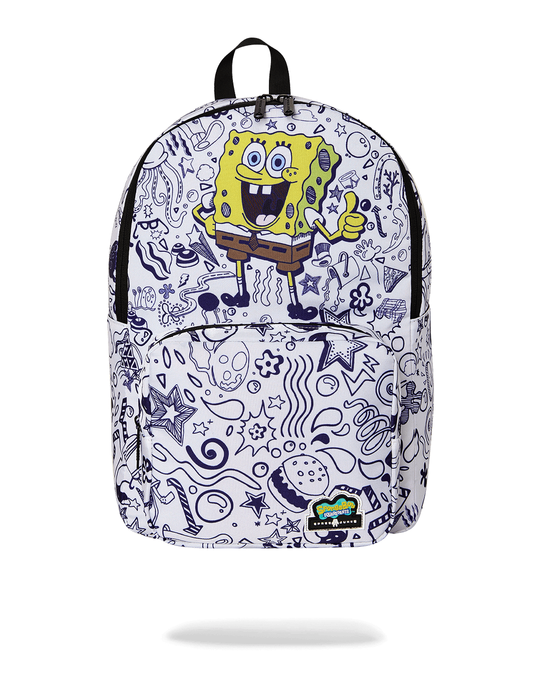 SPACE JUNK SPONGEBOB ALL OVER DOODLES BACKPACK