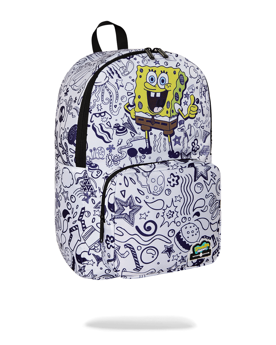 SPACE JUNK SPONGEBOB ALL OVER DOODLES BACKPACK