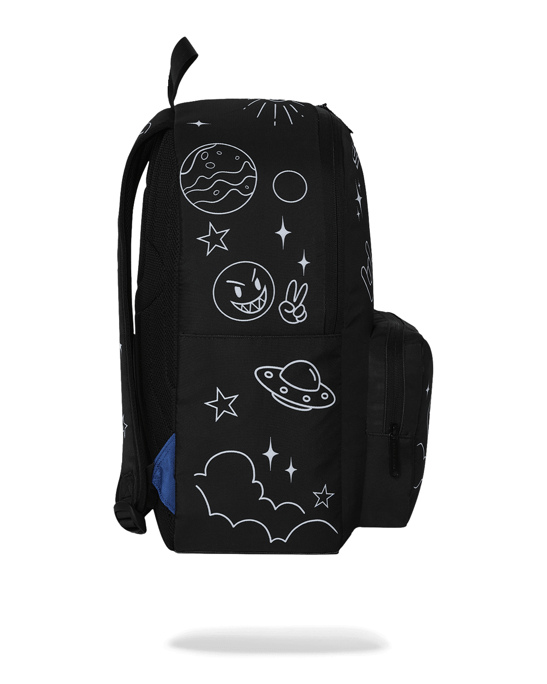 SPACE JUNK BW MINIMALIST LINEART BACKPACK