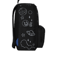SPACE JUNK BW MINIMALIST LINEART BACKPACK